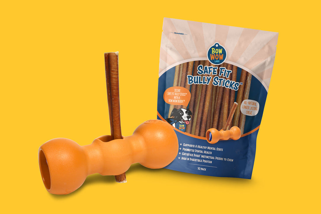 bow wow buddy bully sticks and holder