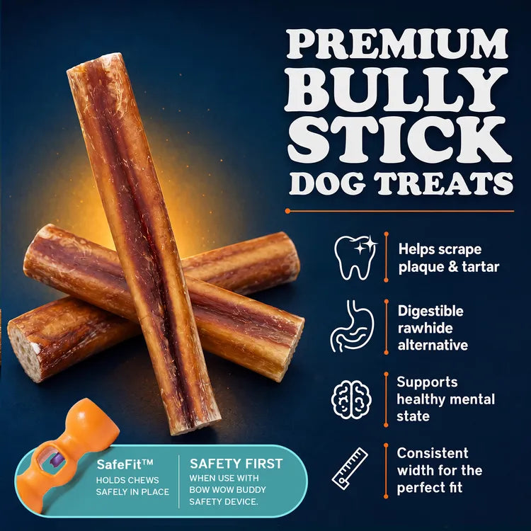 Premium bully stick dog treats benefits #v:12-thick