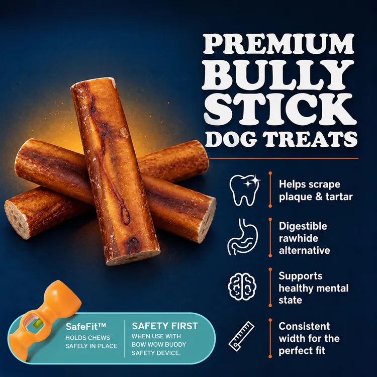 Premium bully stick dog treats benefits #v:6-jumbo