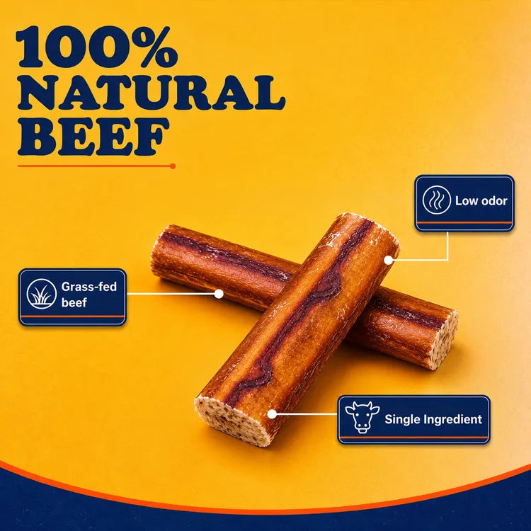 100% natural beef bully sticks #v:6-jumbo
