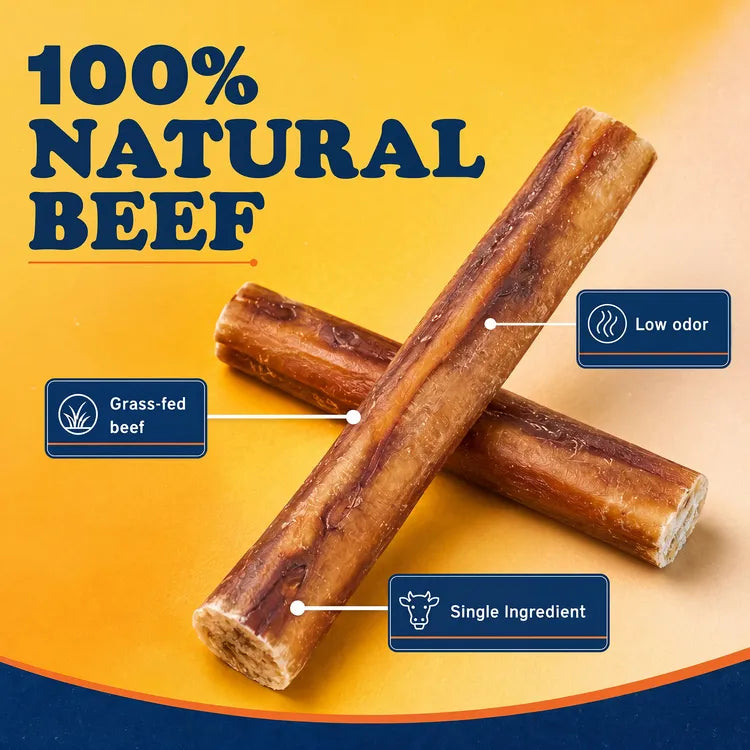 100% natural beef bully sticks #v:6-thick